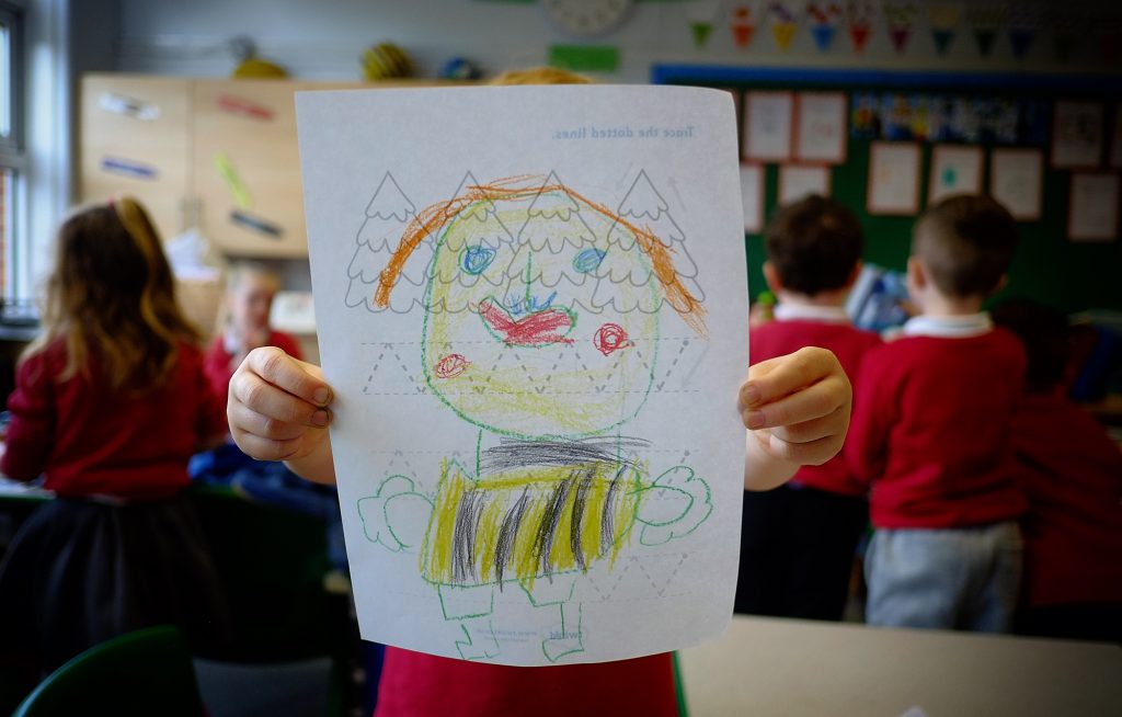Self Portrait by child at Crays Hill