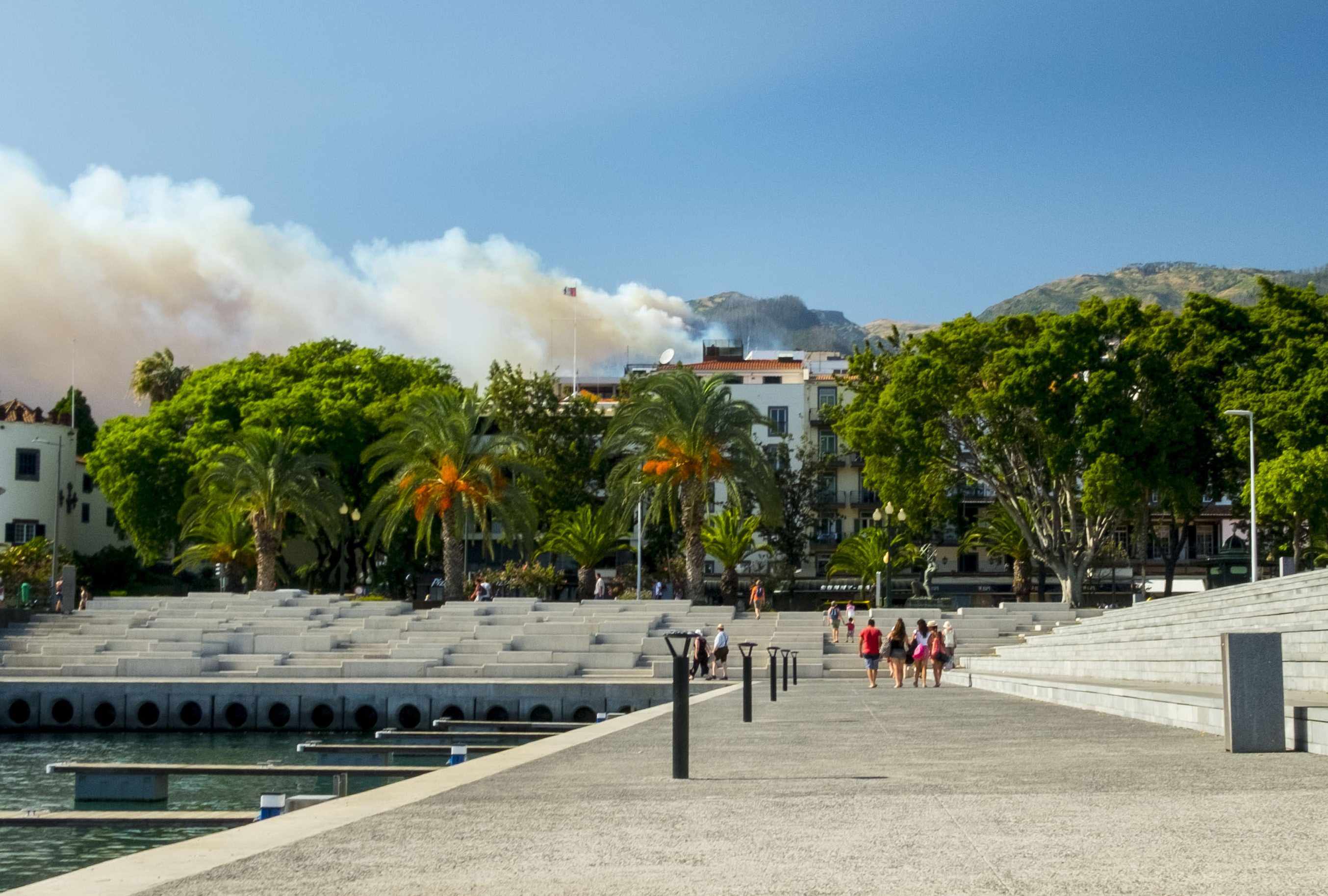 Fires as seen from Funchal